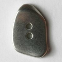3 Stück, 23mm Vollmetallknopf, mattsilber, Dill ,...