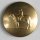 3 Stück, 15mm Vollmetallknopf, mattgold, Dill , Made in Germany