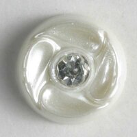 3 Stück, 11mm Kunststoffknopf mit Strass, Dill ,...