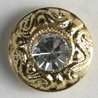 3 Stück, 11mm Kunststoffknopf mit Strass, Dill ,...