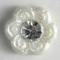 3 Stück, 11mm Kunststoffknopf mit Strass, Dill ,...