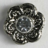 3 Stück, 11mm Kunststoffknopf mit Strass, Dill ,...