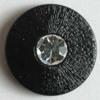 1 Stück, 18mm Kunststoffknopf mit Strass, Dill ,...