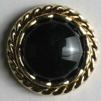 3 Stück, 15mm Knopf, schwarz, Dill , Made in Germany