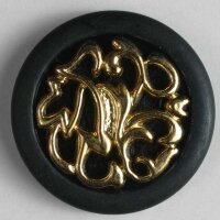 3 Stück, 25mm Knopf, schwarz, Dill , Made in Germany