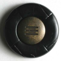 3 Stück, 25mm Knopf, schwarz, Dill , Made in Germany