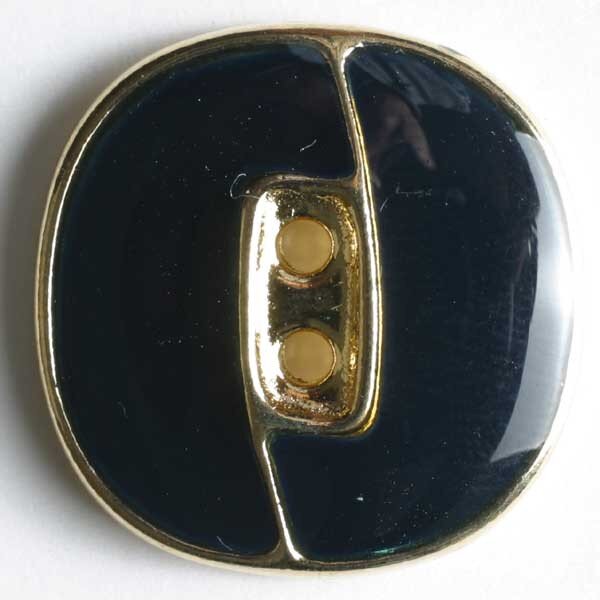 3 Stück, 23mm Vollmetallknopf emailliert, Dill , Made in Germany