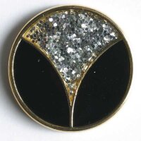 3 Stück, 15mm Vollmetallknopf emailliert, Dill ,...