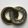 3 Stück, 28mm Vollmetallknopf emailliert, Dill , Made in Germany