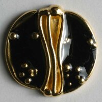 3 Stück, 15mm Vollmetallknopf emailliert, Dill ,...