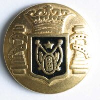 2 Stück, 23mm Vollmetallknopf emailliert, Dill ,...