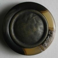 3 Stück, 15mm Knopf, braun, Dill , Made in Germany