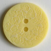 3 Stück, 18mm Knopf, gelb, Dill , Made in Germany