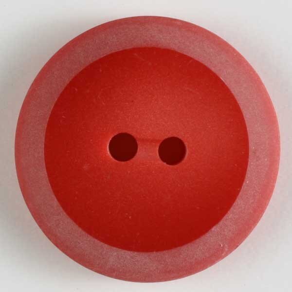 3 Stück, 18mm Knopf, rot, Dill , Made in Germany