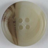 6 Stück, 15mm Knopf, beige, Dill , Made in Germany