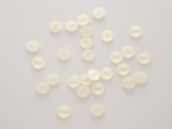 6 Stück 110000 Knopf, weiss, Größe 11mm, Dill, Made in Germany