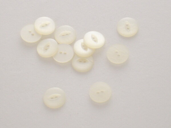 6 Stück 160132 Knopf, weiss, Größe 18mm, Dill, Made in Germany
