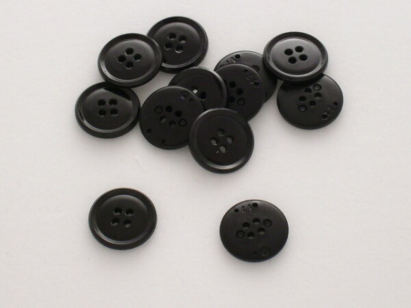 1 Stück 170020 Knopf, schwarz, Größe 23mm, Dill, Made in Germany