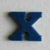 6 Stück 181203 Buchstaben- u. Zahlenknopf, blau,...