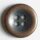 6 Stück 190105 Vollmetallknopf, kupfer, Größe 15mm, Dill, Made in Germany