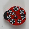 6 Stück 221692 Quilting-Knopf, rot, Größe 15mm, Dill, Made in Germany