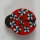 6 Stück 221692 Quilting-Knopf, rot, Größe 15mm, Dill, Made in Germany