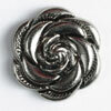 3 Stück 280848 Metallknopf, altsilber, Größe 20mm, Dill, Made in Germany