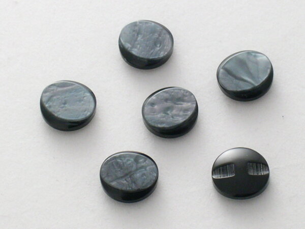 3 Stück 310120 Schmuckknopf, blau, Größe 23mm, Dill, Made in Germany