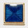 3 Stück 340399 Schmuckknopf, blau, Größe 20mm, Dill, Made in Germany