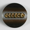3 Stück 340534 Schmuckknopf, braun, Größe 25mm, Dill, Made in Germany