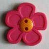 3 Stück 340555 Kinderknopf, rosa, Größe...