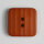 3 Stück 340724 Knopf, rot, Größe 30mm, Dill, Made in Germany