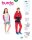 9301 Zweifarbige Hoodies F, S 2020, Burda
