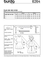 6264 Kleider, Schnittmuster von Burda
