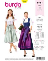 6268 Dirndl, Schnittmuster von Burda
