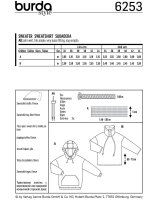 6253 Sweatshirts, Schnittmuster von Burda