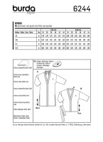 6244 Kimono F, S 2020, Schnittmuster von Burda