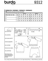 9312 Shirt und Hose, Schnittmuster von Burda