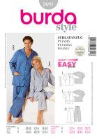 2691 Schlafanzug, Damen und Herren, Burda