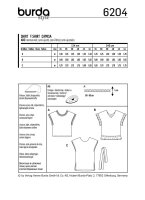 6204 Kurzarm-Shirt F, 2020, Burda