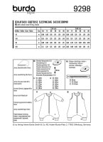 9298 Overall Schlafsack F, 2020, Burda