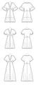 M8104 Damen Kleid, Schnittmuster von McCalls
