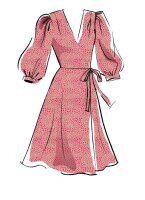 M8036 Damen Kleid Schärpe, McCalls