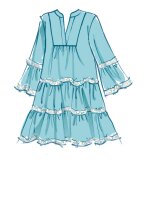 M8090 Damen Gürtel Kleid, McCalls