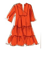 M8090 Damen Gürtel Kleid, McCalls