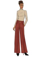 B6715 Damen Hose Gürtel Schärpe, Butterick