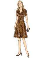 B6706 Damen Kleid, Butterick