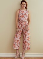 B6775 Damen Overall Kleid Jackett Schärpe, Butterick