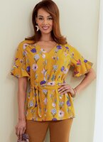 B6770 Damen Top Schärpe, Butterick