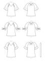 B6770 Damen Top Schärpe, Butterick